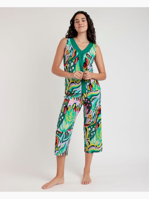 Pyjama hippie de luxe sans manches pour femme ADMAS LUXURY - Kiabi Pyjama hippie de luxe sans manches pour femme ADMAS LUXURY - Kiabi