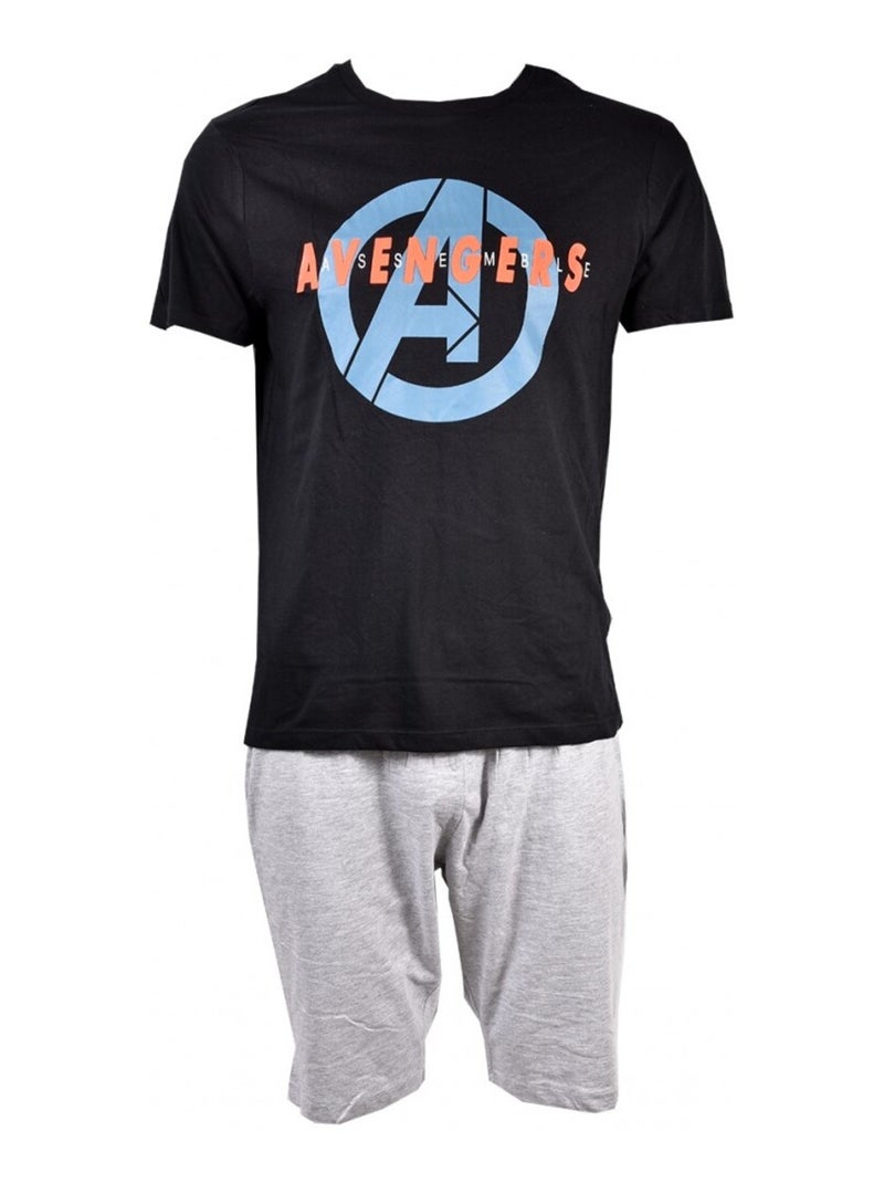 Pyjama Homme AVENGERS Noir Gris - Kiabi