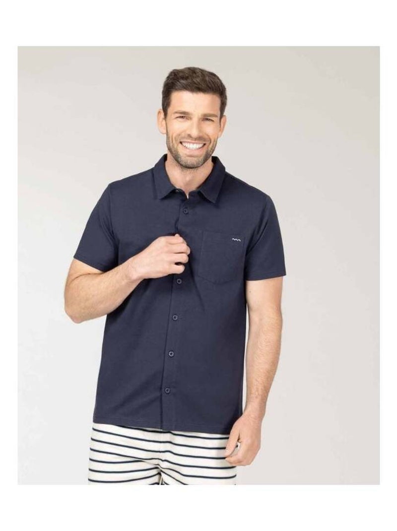 Pyjama Homme bleu marine Bleu - Kiabi