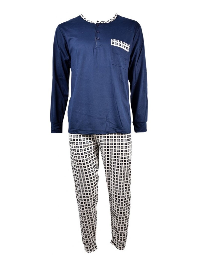 Pyjama Homme Eco HOMEWEAR Bleu marine - Kiabi