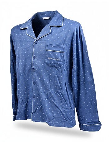 Pyjama Homme Hiver Polaire boutonné C2529