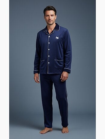 Pyjama Homme Hiver Polaire boutonné C2530