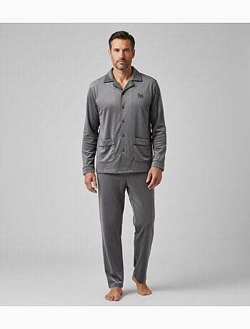 Pyjama Homme Hiver Polaire boutonné C2530