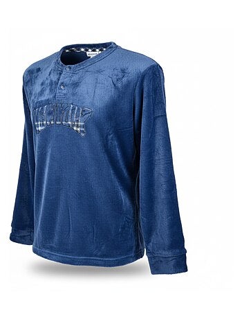 Pyjama Homme Hiver Polaire Doux 7007 Pack de 2