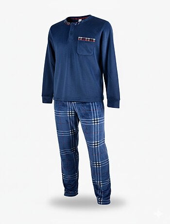 Pyjama Homme Hiver Polaire Doux 7008 ECOSSAIS