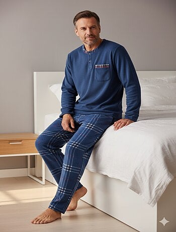 Pyjama Homme Hiver Polaire Doux 7008 ECOSSAIS