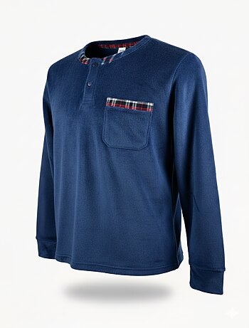 Pyjama Homme Hiver Polaire Doux 7008 ECOSSAIS