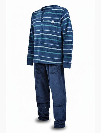 Pyjama Homme Hiver Polaire Doux ADVENTURE J2565