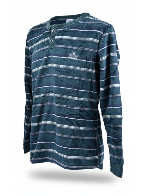 Pyjama Homme Hiver Polaire Doux ADVENTURE J2565 - Kiabi