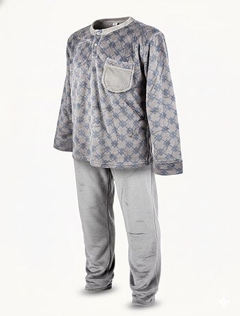 Pyjama Homme Hiver Polaire Doux imprimé LOSANGE