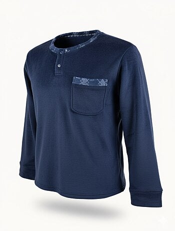 Pyjama Homme Hiver Polaire Doux imprimé LOSANGE Pack de 2