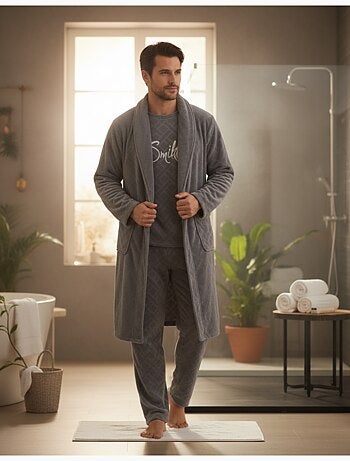 Pyjama Homme Hiver Polaire Doux SMILE