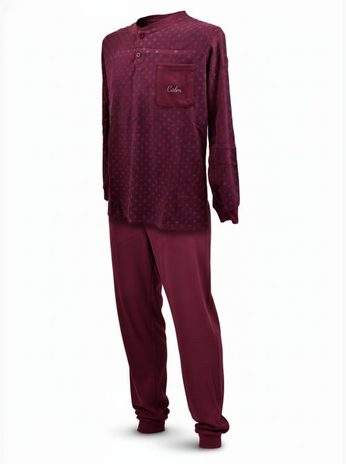 Pyjama Homme Hiver Polaire Premium CALM Z2550 - Kiabi