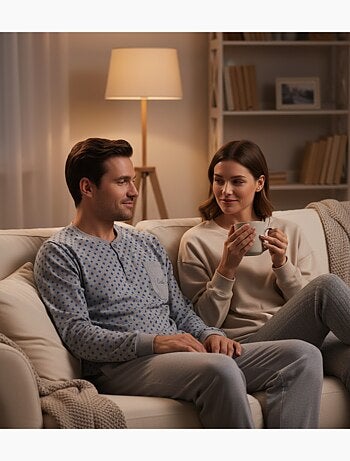 Pyjama Homme Hiver Polaire Premium CALM Z2550