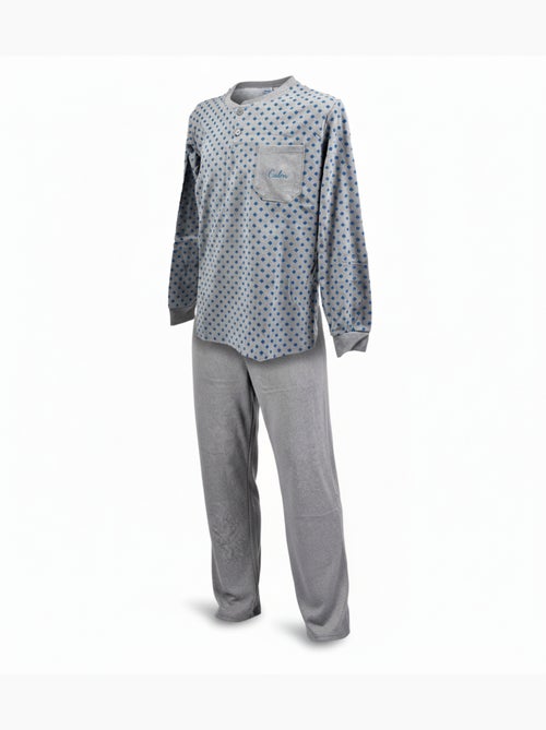 Pyjama Homme Hiver Polaire Premium CALM Z2550 - Kiabi