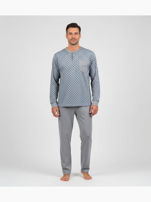 Pyjama Homme Hiver Polaire Premium CALM Z2550 - Kiabi