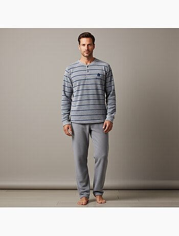 Pyjama Homme Hiver Polaire SECRET CLUB Z2653