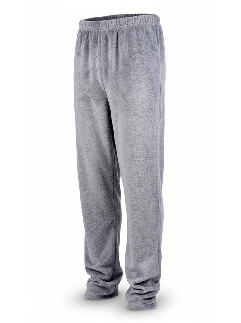 Pyjama Homme Hiver Polaire SECRET CLUB Z2653 Gris - Kiabi
