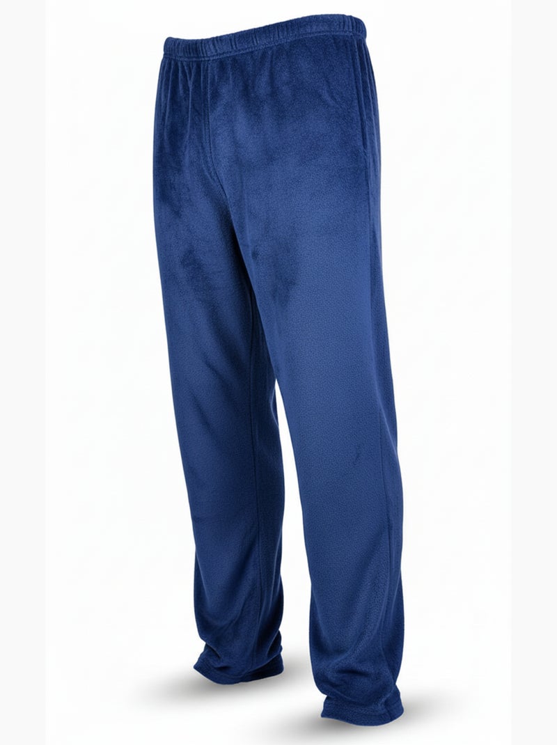 Pyjama Homme Hiver Polaire ULTRA Doux Z2655 Bleu marine - Kiabi