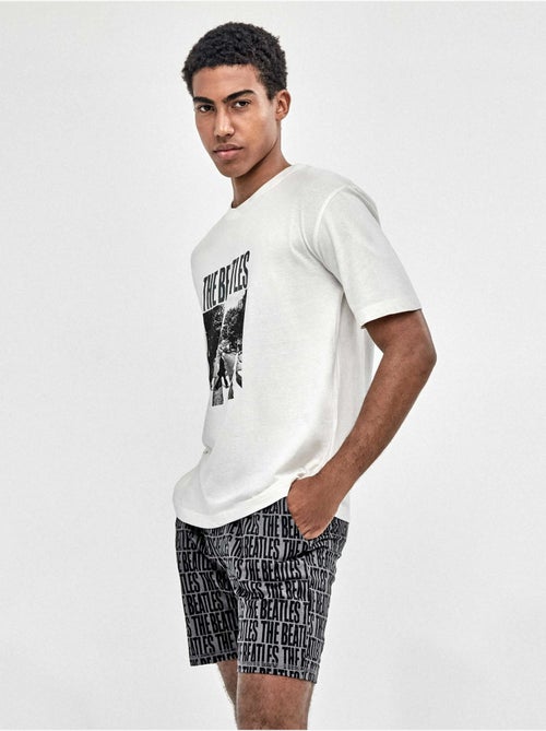 Pyjama homme imprimé The Beatles - Kiabi