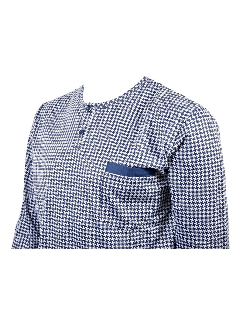 Pyjama Homme Long Eco Bleu marine - Kiabi
