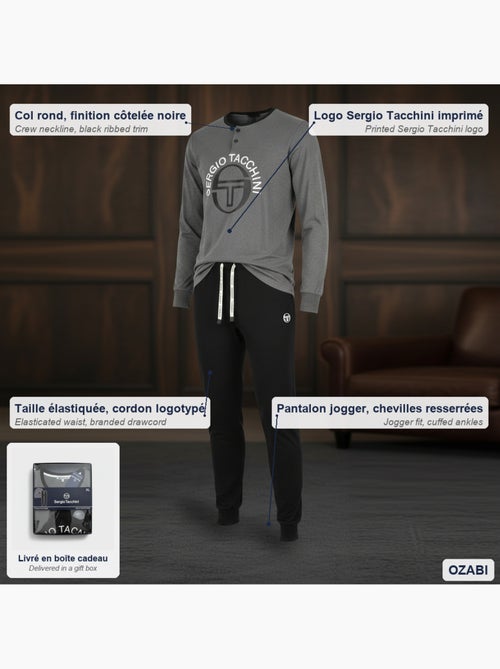Pyjama Homme Long Sergio Tacchini - Kiabi Pyjama Homme Long Sergio Tacchini - Kiabi