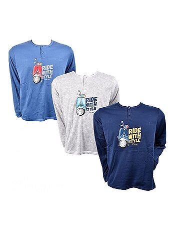 Pyjama Homme Long SWEET SECRET - Pack de 3