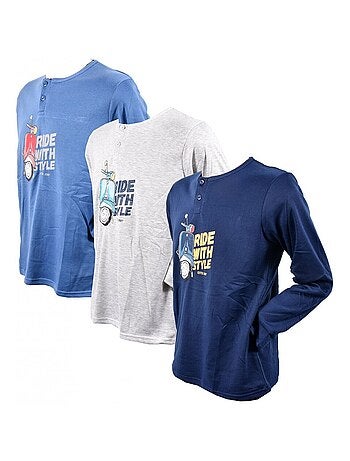 Pyjama Homme Long SWEET SECRET - Pack de 3