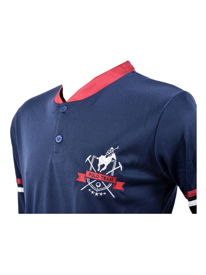 Pyjama Homme Long SWEET SECRET Bleu marine - Kiabi