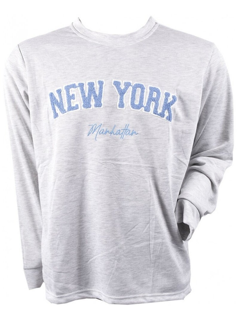 Pyjama Homme Long SWEET SECRET Gris - Kiabi