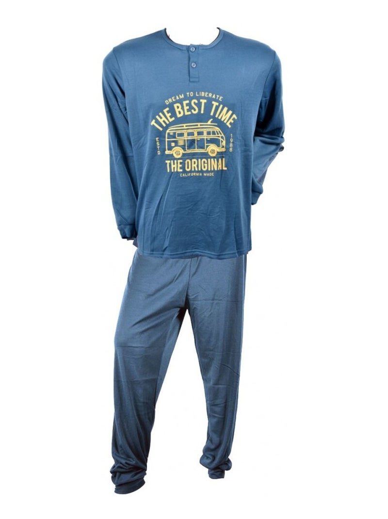 Pyjama Homme Long SWEET SECRET Vert - Kiabi