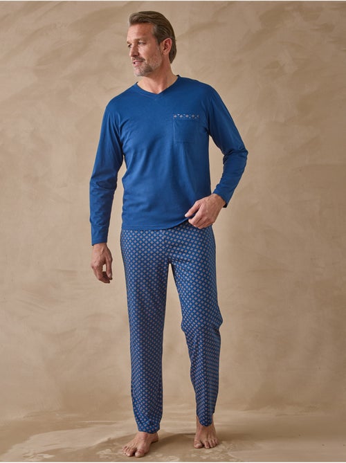 Pyjama homme maille jersey coton - DAXON - Kiabi Pyjama homme maille jersey coton - DAXON - Kiabi