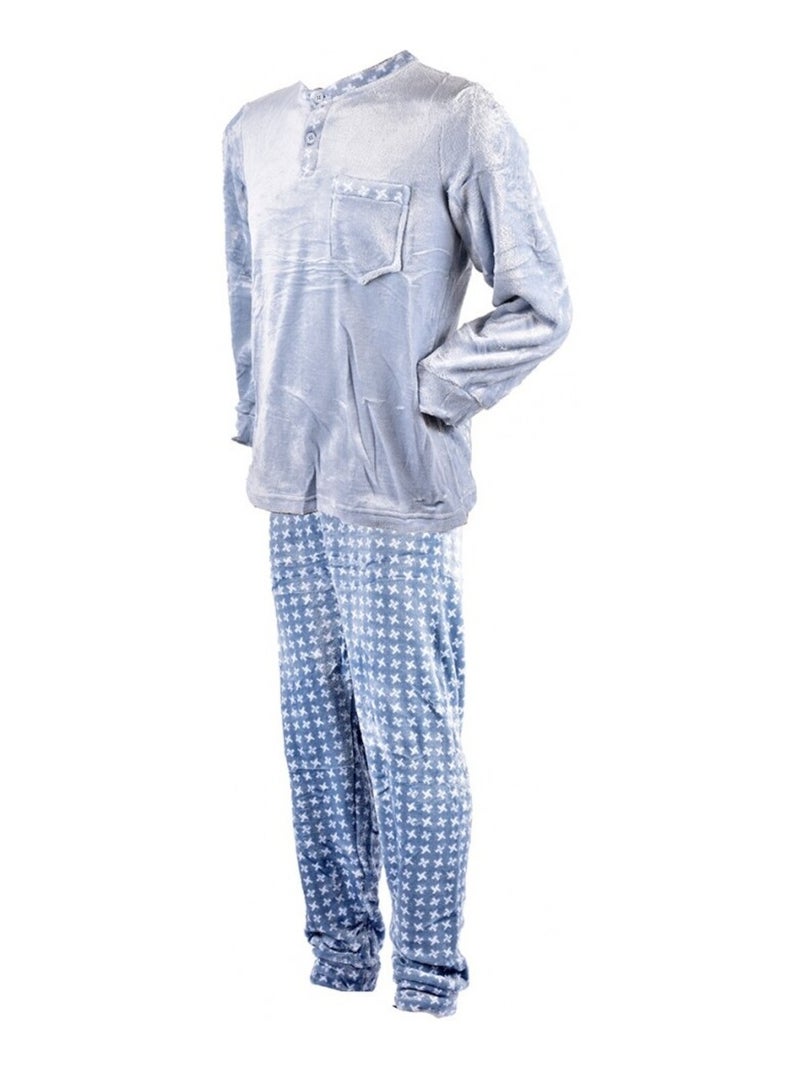 Pyjama Homme POLAIRE ECO Gris - Kiabi