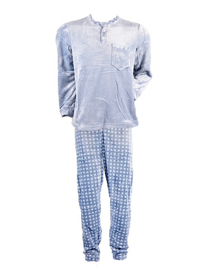 Pyjama Homme POLAIRE ECO Gris - Kiabi