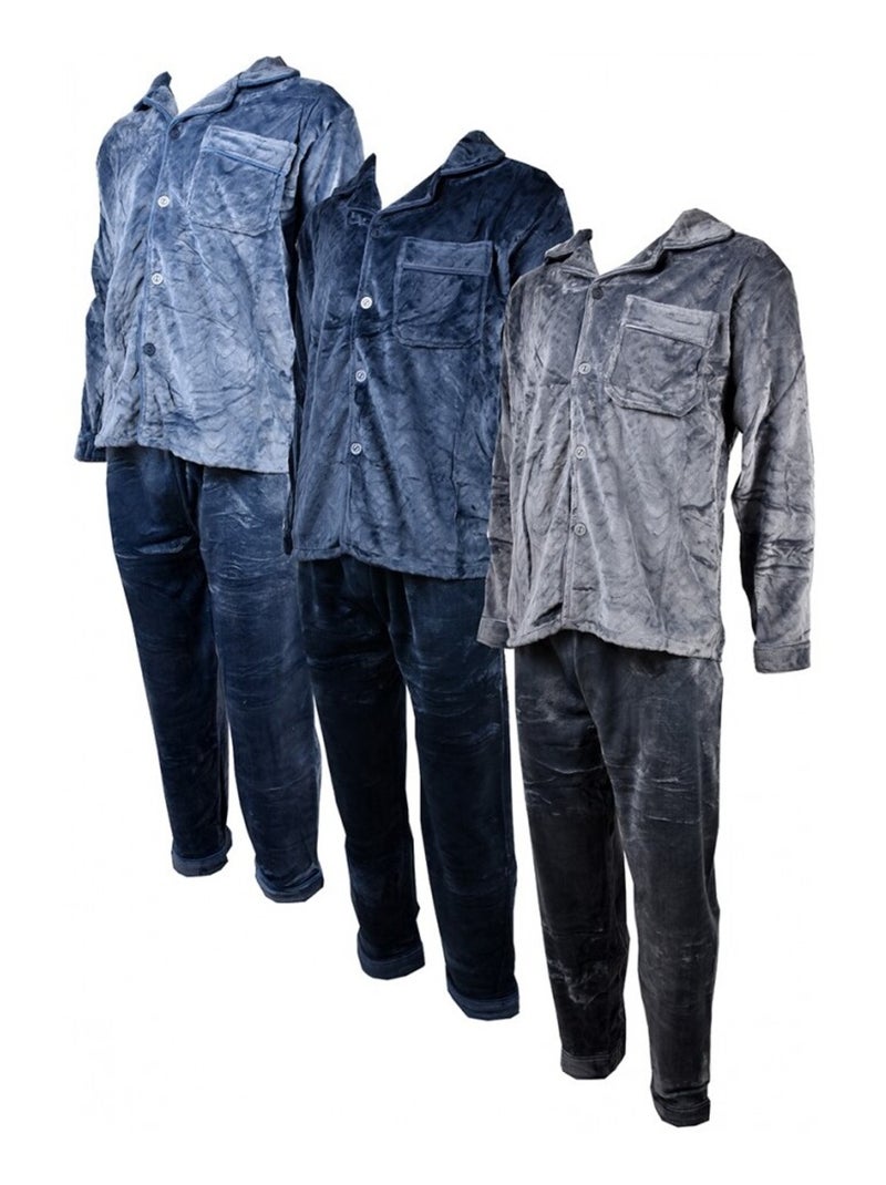 Pyjama Homme POLAIRE ECO Gris - Kiabi