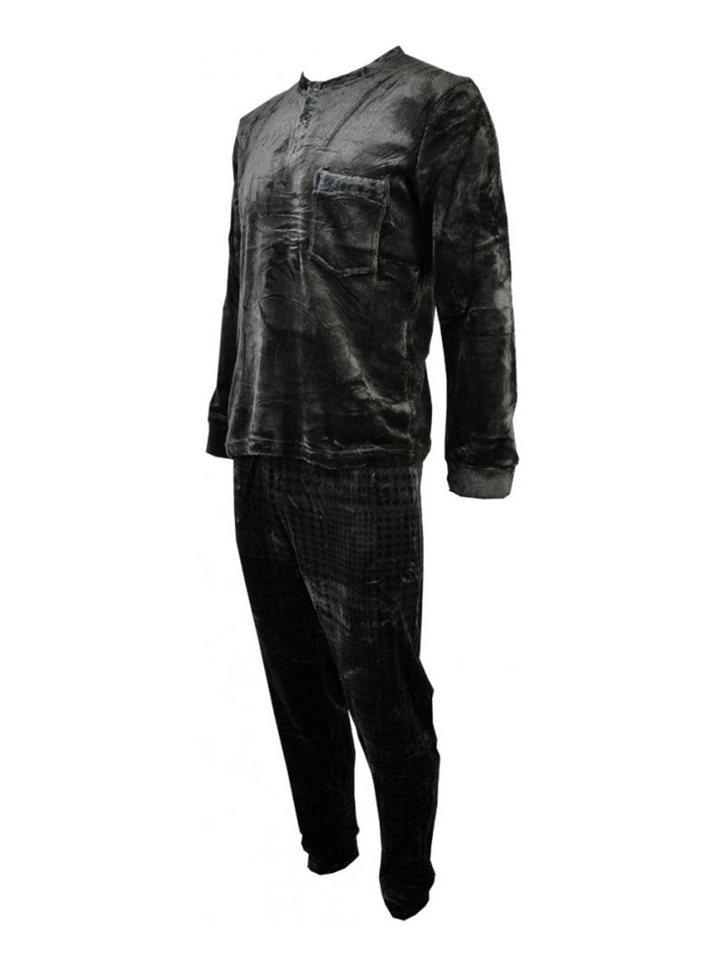 Pyjama Homme POLAIRE ECO Kaki - Kiabi