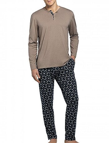 Pyjama homme Prou long à motifs géométriques - Kiabi