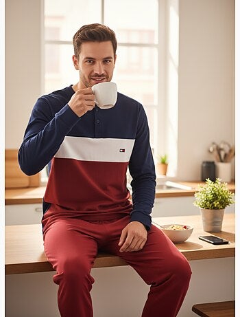 Pyjama Homme Tricolore Microfibre Stretch C2520