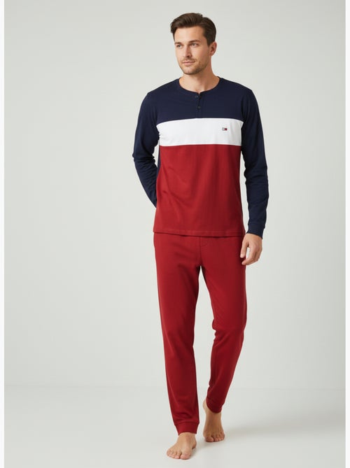 Pyjama Homme Tricolore Microfibre Stretch C2520 - Kiabi