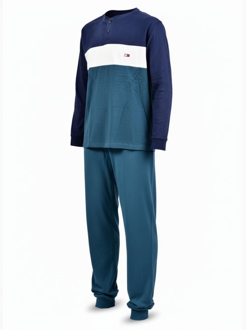 Pyjama Homme Tricolore Microfibre Stretch C2520 - Kiabi