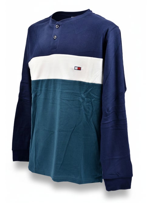 Pyjama Homme Tricolore Microfibre Stretch C2520 - Kiabi
