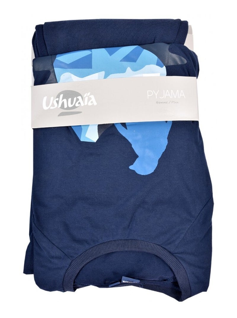 Pyjama Homme USHUAIA Bleu marine - Kiabi