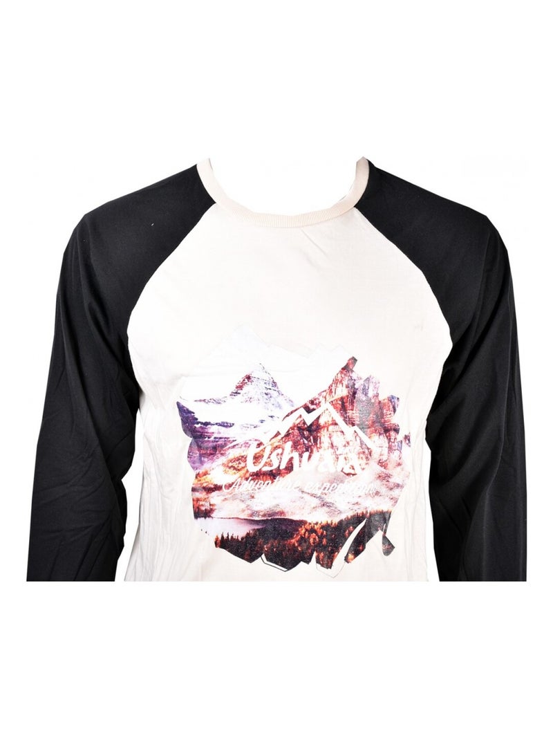 Pyjama Homme USHUAIA Noir Blanc - Kiabi