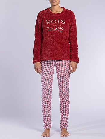 Pyjama HOUX rouge/carreaux - DODO