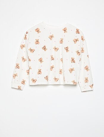 Pyjama imprimé 2 pièces - Sweat + pantalon
