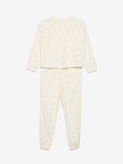 Pyjama imprimé 2 pièces - Sweat + pantalon - Kiabi Pyjama imprimé 2 pièces - Sweat + pantalon - Kiabi
