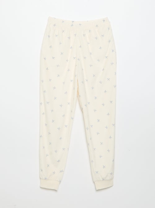 Pyjama imprimé 2 pièces - Sweat + pantalon - Kiabi Pyjama imprimé 2 pièces - Sweat + pantalon - Kiabi