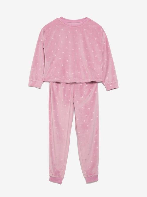 Pyjama imprimé 2 pièces - Sweat + pantalon - Kiabi Pyjama imprimé 2 pièces - Sweat + pantalon - Kiabi
