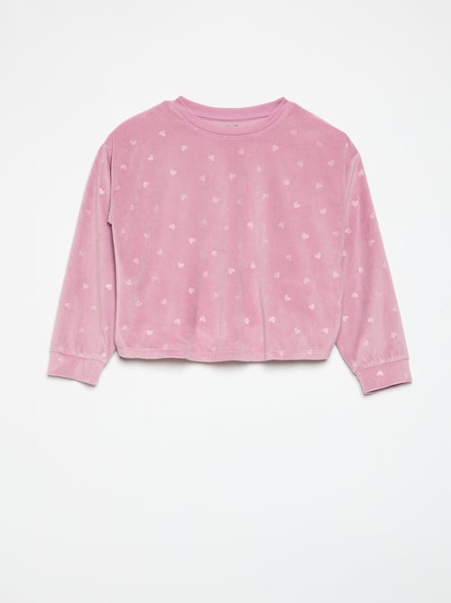 Pyjama imprimé 2 pièces - Sweat + pantalon - Kiabi Pyjama imprimé 2 pièces - Sweat + pantalon - Kiabi