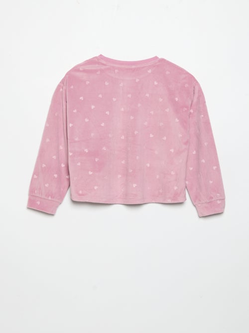 Pyjama imprimé 2 pièces - Sweat + pantalon - Kiabi Pyjama imprimé 2 pièces - Sweat + pantalon - Kiabi